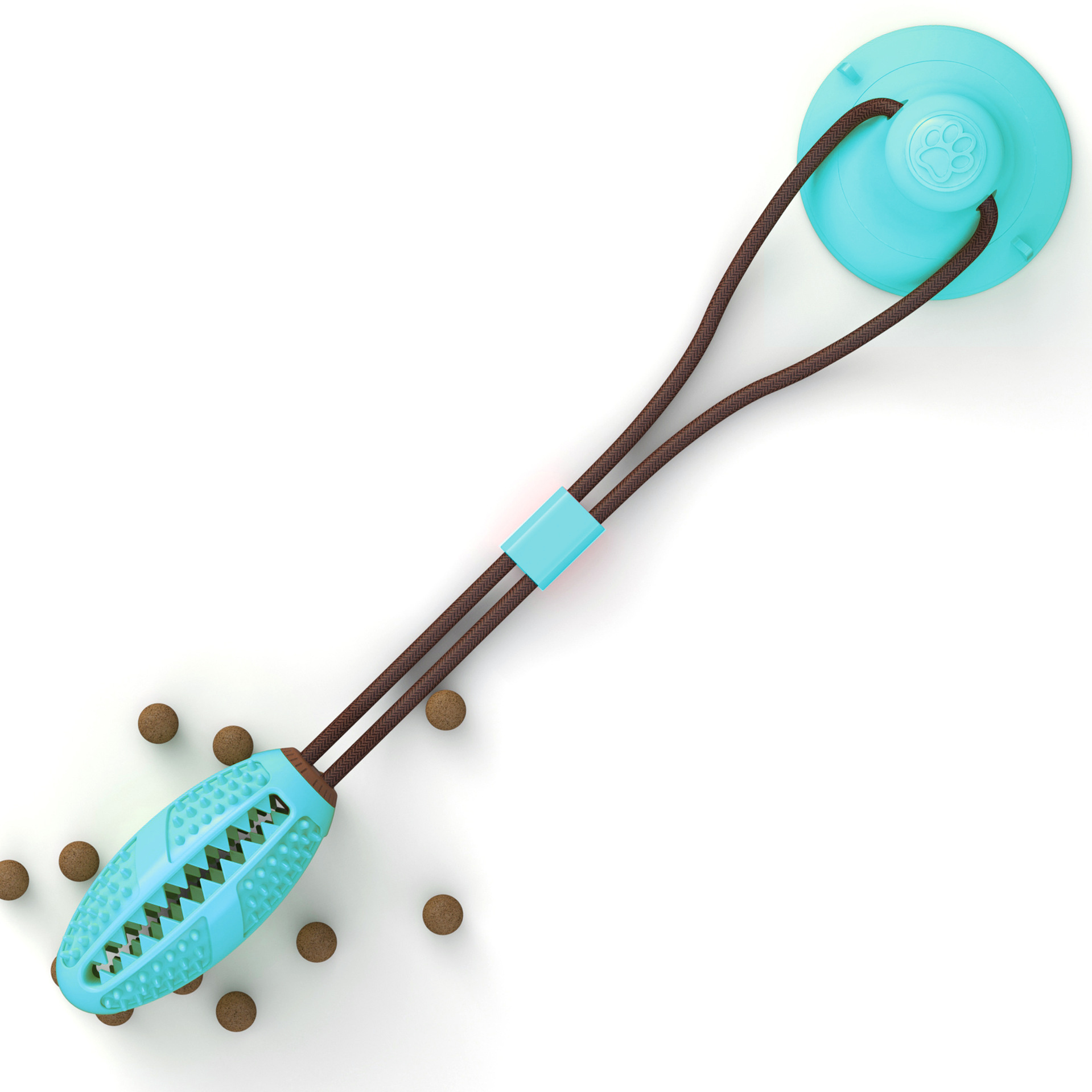 1012120246647.jpg Dog Toys Silicon Suction Cup Tug Interactive Dog Ball Toy For Pet Chew Bite Tooth Cleaning Toothbrush Feeding Pet Supplies - Image 9