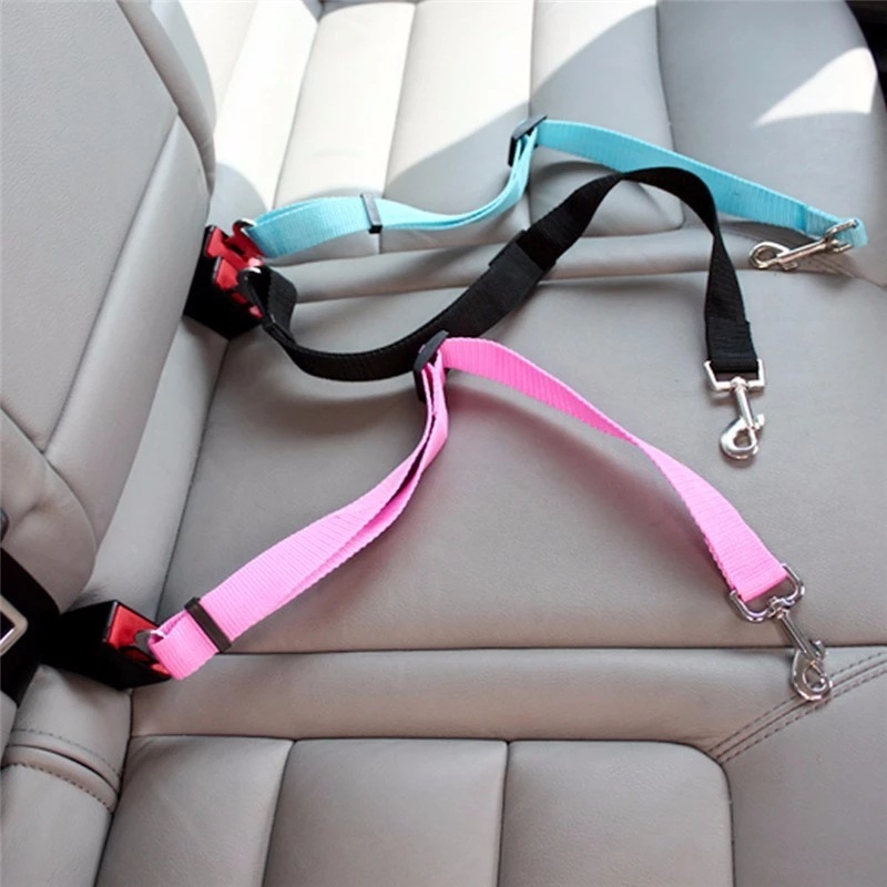 1618642315542.jpg Adjustable Pet Cat Dog Car Seat Belt Pet Seat Vehicle Dog Harness Lead Clip Safety Lever Traction Dog Collars Dogs Accessoires Pets Products - Image 5